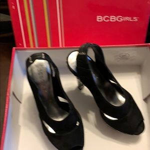 Open toe. Wore them twice